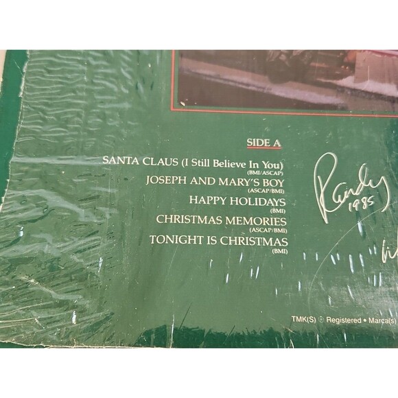 ALABAMA CHRISTMAS LP 1985 RCA ASL1-7014 EMBOSSED COVER Shrink Hyp Sticker VG+ - Picture 4 of 9